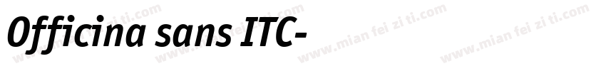 Officina sans ITC字体转换